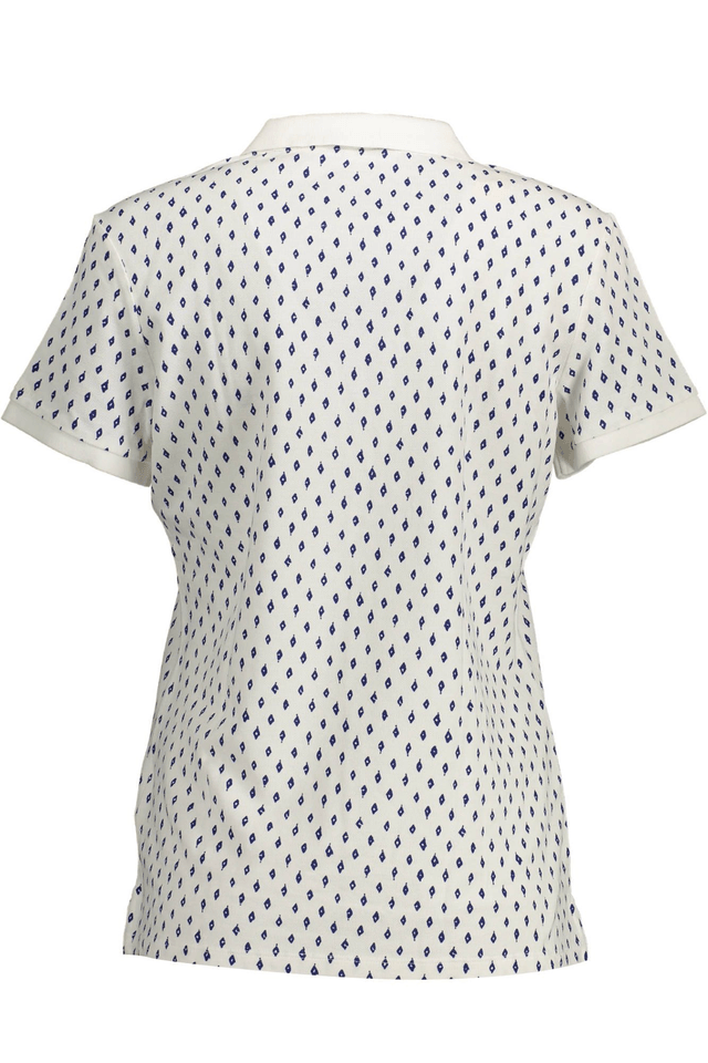 2162GANT POLO MANICHE CORTE DONNA BIANCO