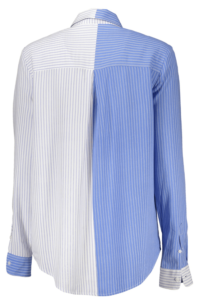 7050DESIGUAL CAMICIA MANICHE LUNGHE DONNA AZZURRO