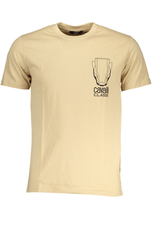 7850CAVALLI CLASS T-SHIRT MANICHE CORTE UOMO BEIGE