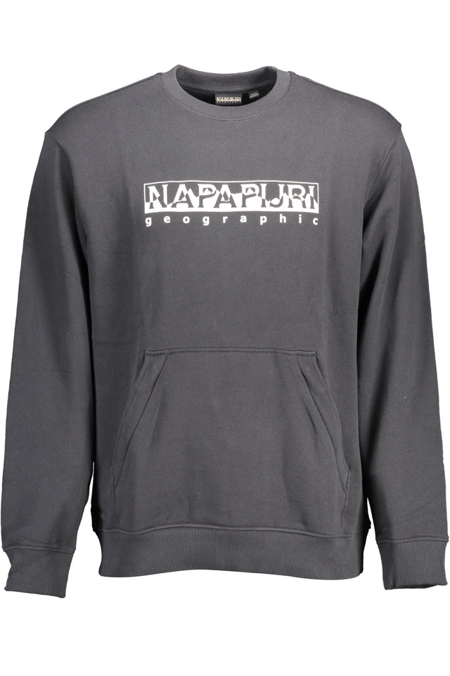 1501NAPAPIJRI FELPA SENZA ZIP UOMO NERO