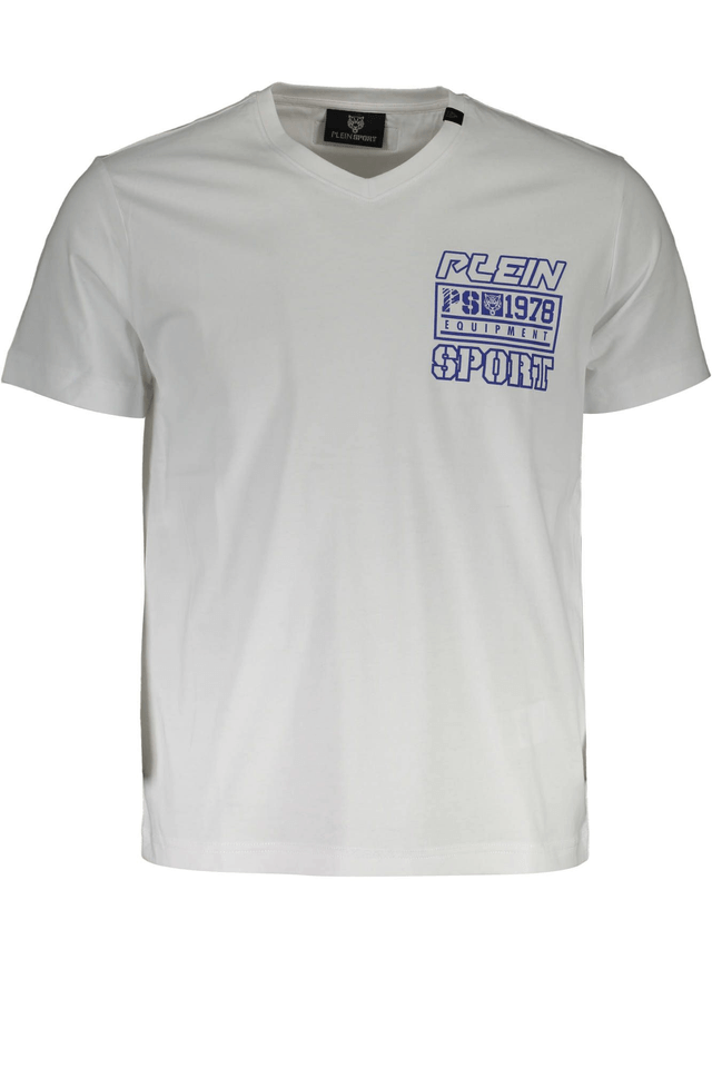1320PLEIN SPORT T-SHIRT MANICHE CORTE UOMO BIANCO