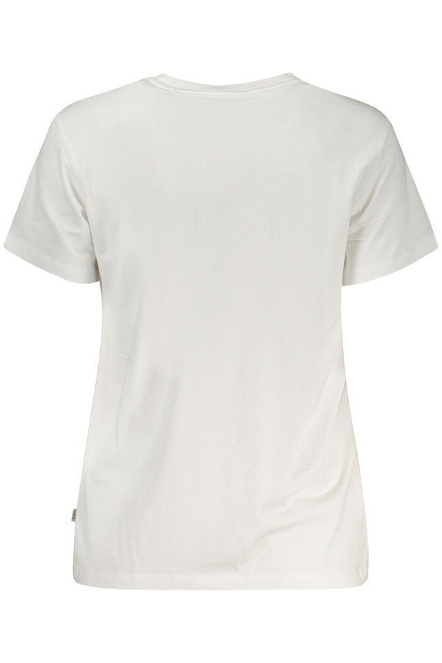 10643GUESS JEANS T-SHIRT MANICHE CORTE DONNA BIANCO