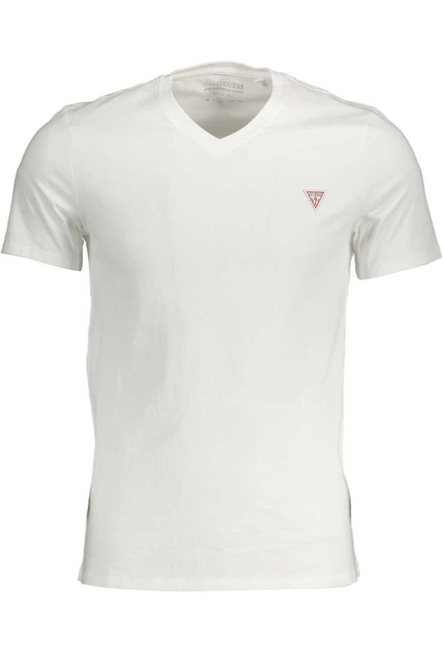 855GUESS JEANS T-SHIRT MANICHE CORTE UOMO BIANCO