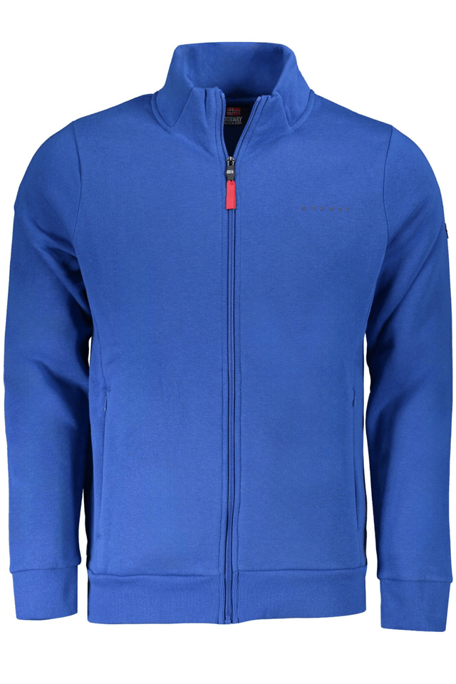 10134NORWAY 1963 FELPA CON ZIP UOMO BLU