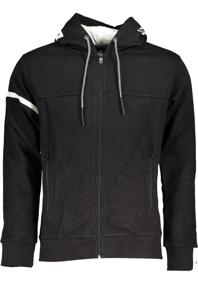 6091U.S. GRAND POLO FELPA CON ZIP UOMO NERO