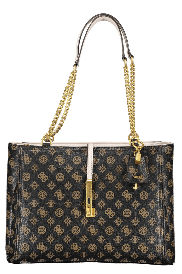 4572GUESS JEANS BORSA DONNA MARRONE