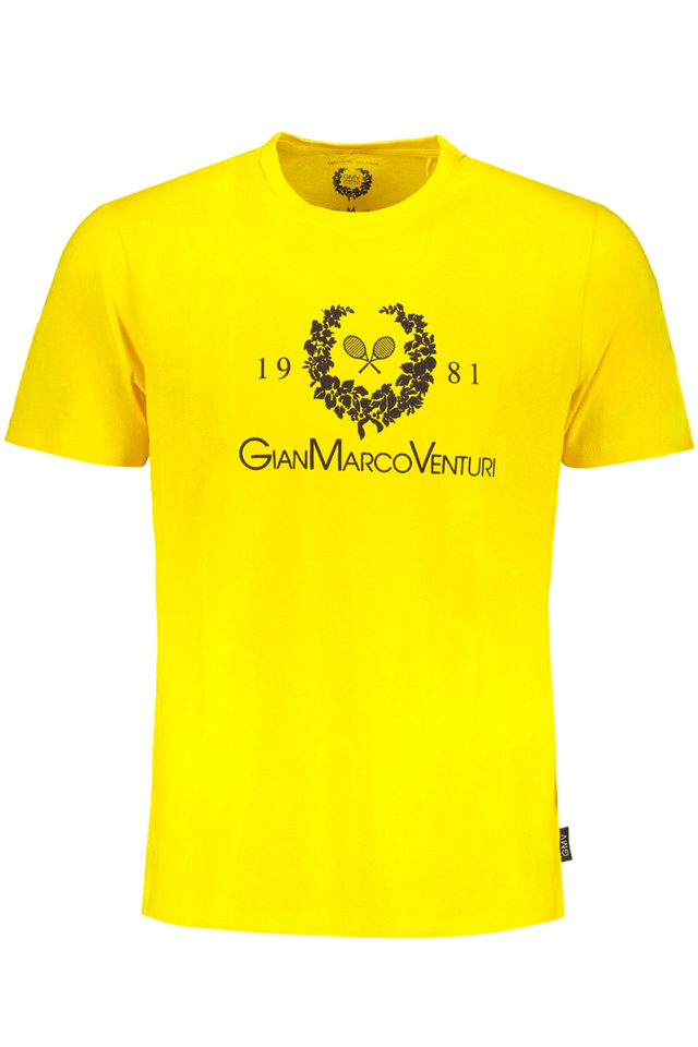 9595GIAN MARCO VENTURI T-SHIRT MANICHE CORTE UOMO GIALLO
