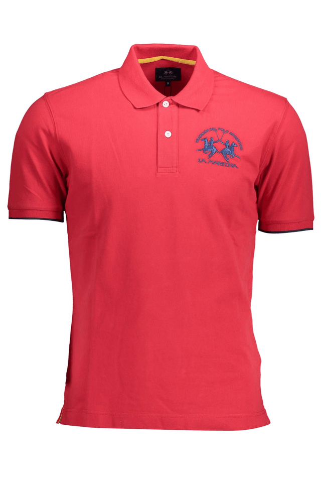 1603LA MARTINA POLO MANICHE CORTE UOMO ROSSO
