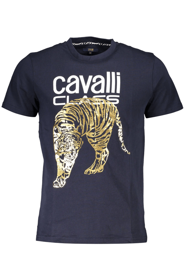 4520CAVALLI CLASS T-SHIRT MANICHE CORTE UOMO BLU