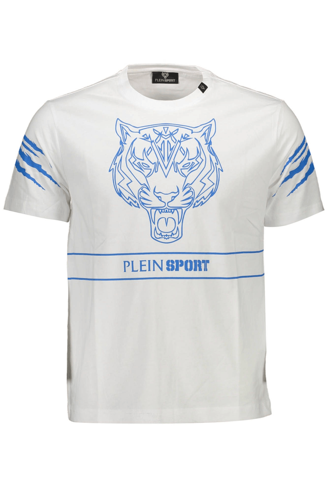 1204PLEIN SPORT T-SHIRT MANICHE CORTE UOMO BIANCO