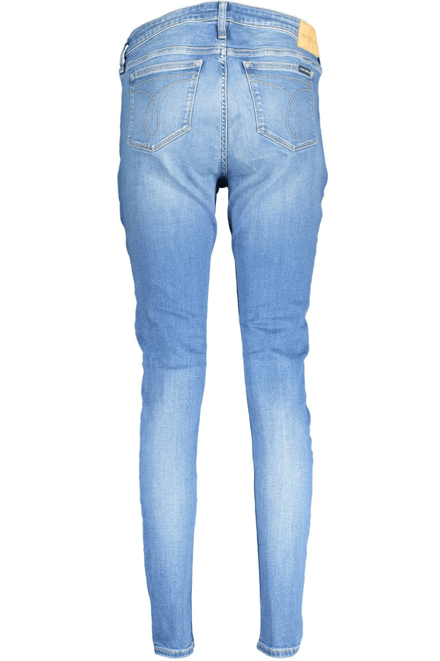 776CALVIN KLEIN JEANS DENIM DONNA AZZURRO