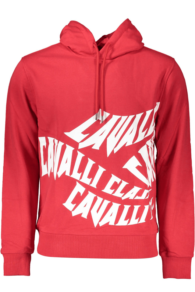 4127CAVALLI CLASS FELPA SENZA ZIP UOMO ROSSO