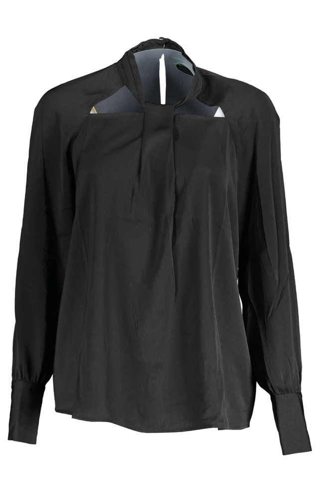 702GUESS JEANS CAMICIA MANICHE LUNGHE DONNA NERO