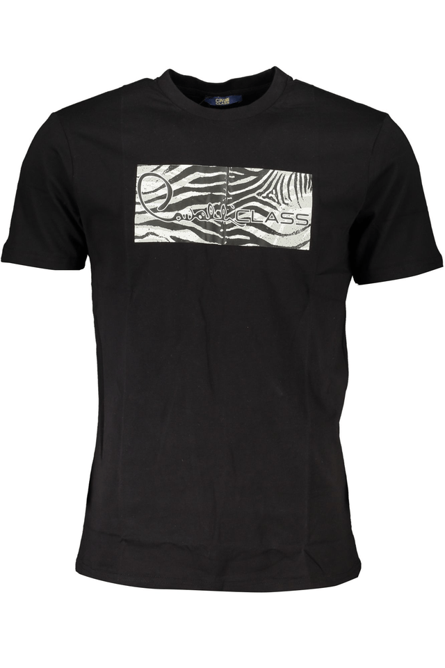 6800CAVALLI CLASS T-SHIRT MANICHE CORTE UOMO NERO