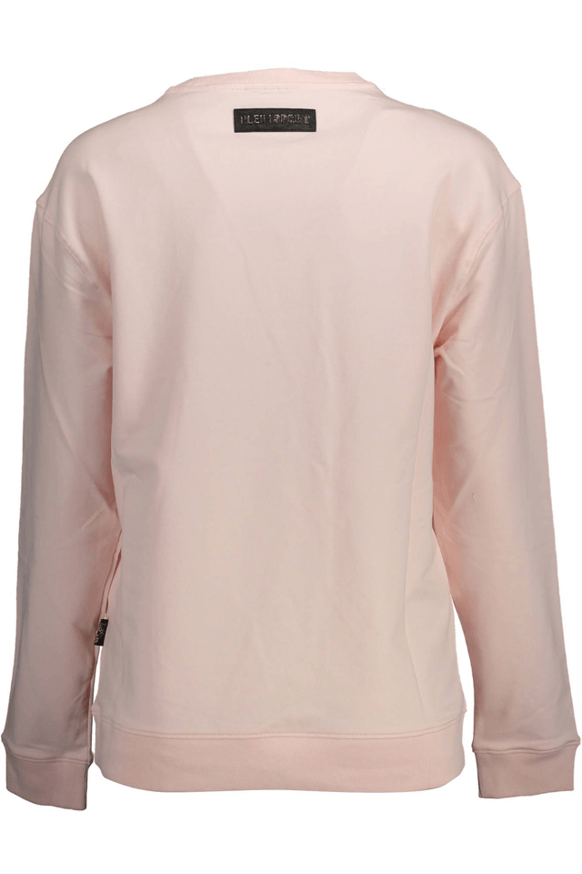 1480PLEIN SPORT FELPA SENZA ZIP DONNA ROSA