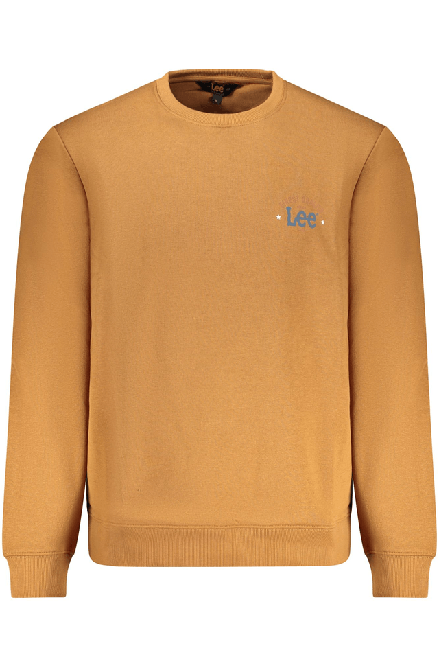 10266LEE FELPA SENZA ZIP UOMO MARRONE
