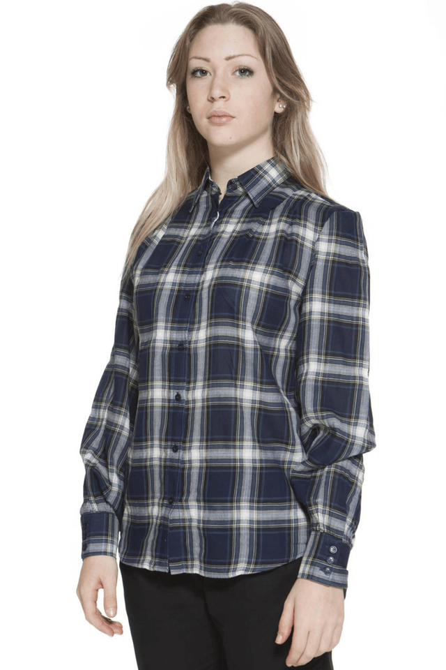 171GANT CAMICIA MANICHE LUNGHE DONNA BLU