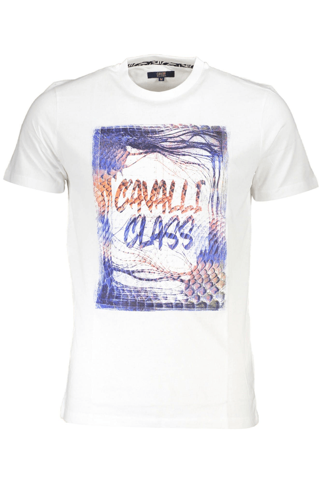 4534CAVALLI CLASS T-SHIRT MANICHE CORTE UOMO BIANCO
