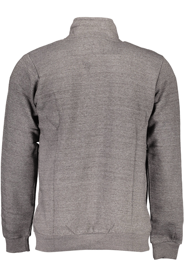 2320GIAN MARCO VENTURI FELPA CON ZIP UOMO GRIGIO