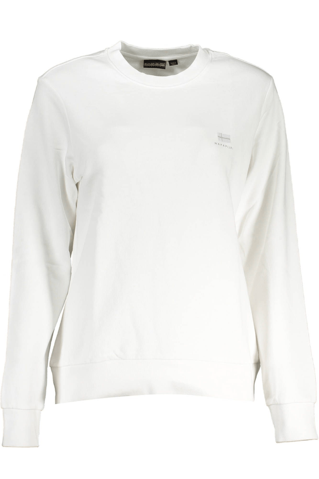 3420NAPAPIJRI FELPA SENZA ZIP DONNA BIANCO