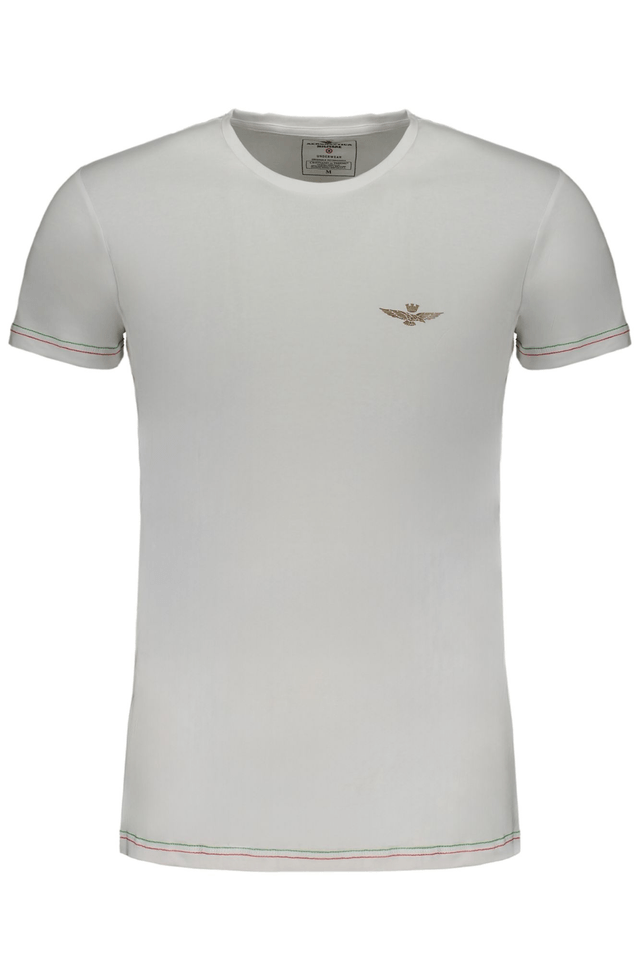 AERONAUTICA MILITARE T-SHIRT MANICHE CORTE UOMO BIANCO