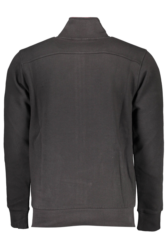 2388U.S. GRAND POLO FELPA CON ZIP UOMO NERO