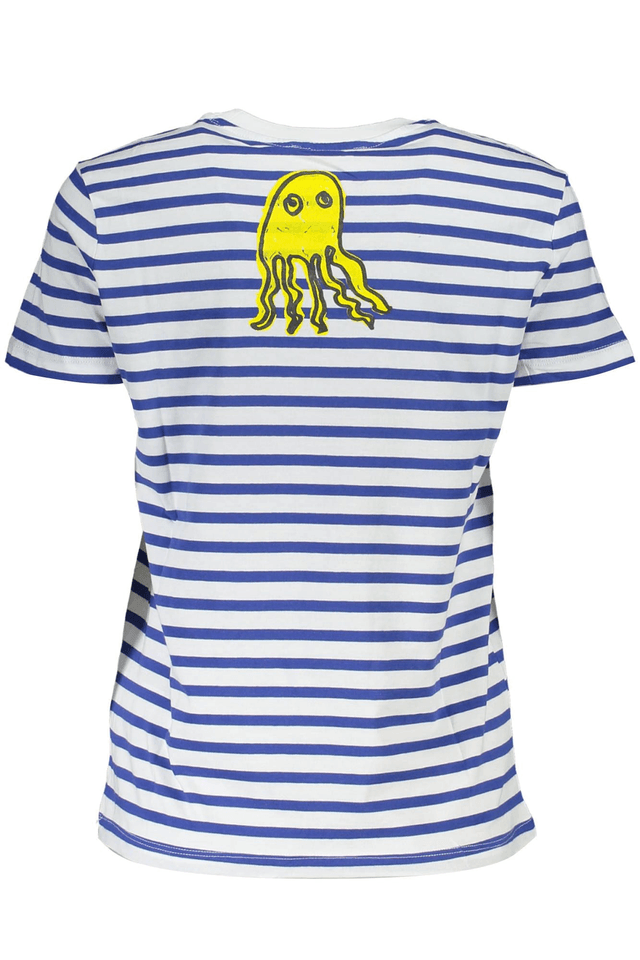 3131DESIGUAL T-SHIRT MANICHE CORTE DONNA BLU