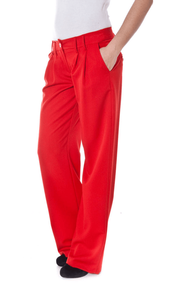655DENNY ROSE PANTALONE DONNA ROSSO