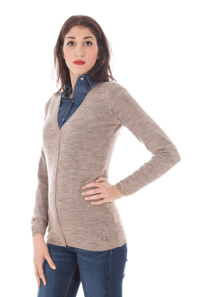 755FRED PERRY CARDIGAN DONNA BEIGE