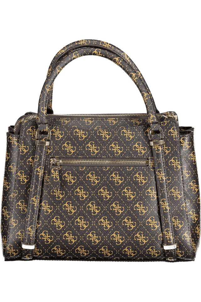 9916GUESS JEANS BORSA DONNA MARRONE