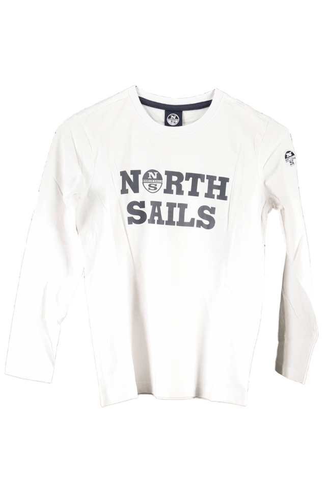 2506NORTH SAILS T-SHIRT MANICHE LUNGHE BAMBINO BIANCO