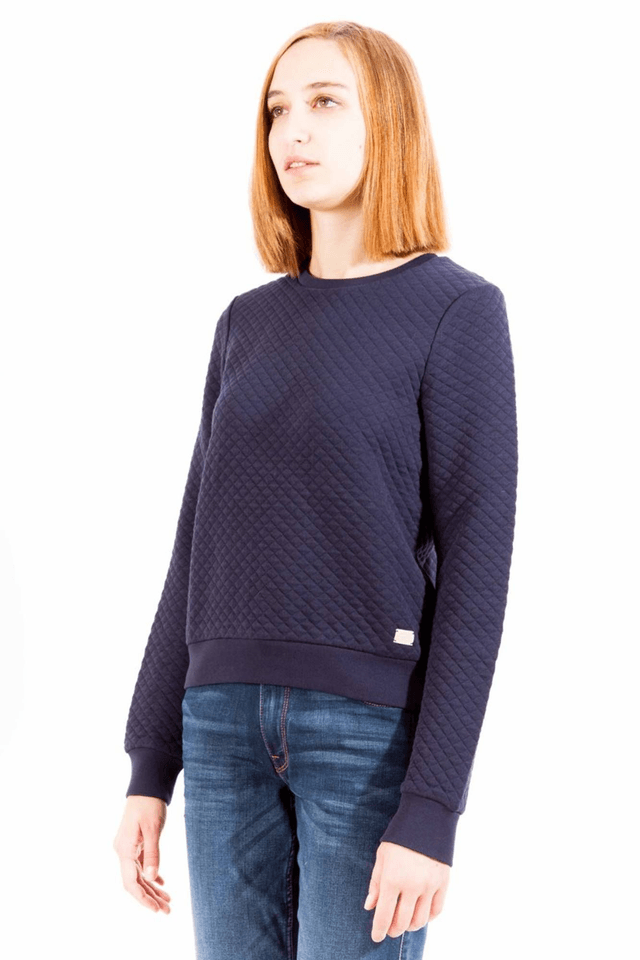 528GANT FELPA SENZA ZIP DONNA BLU