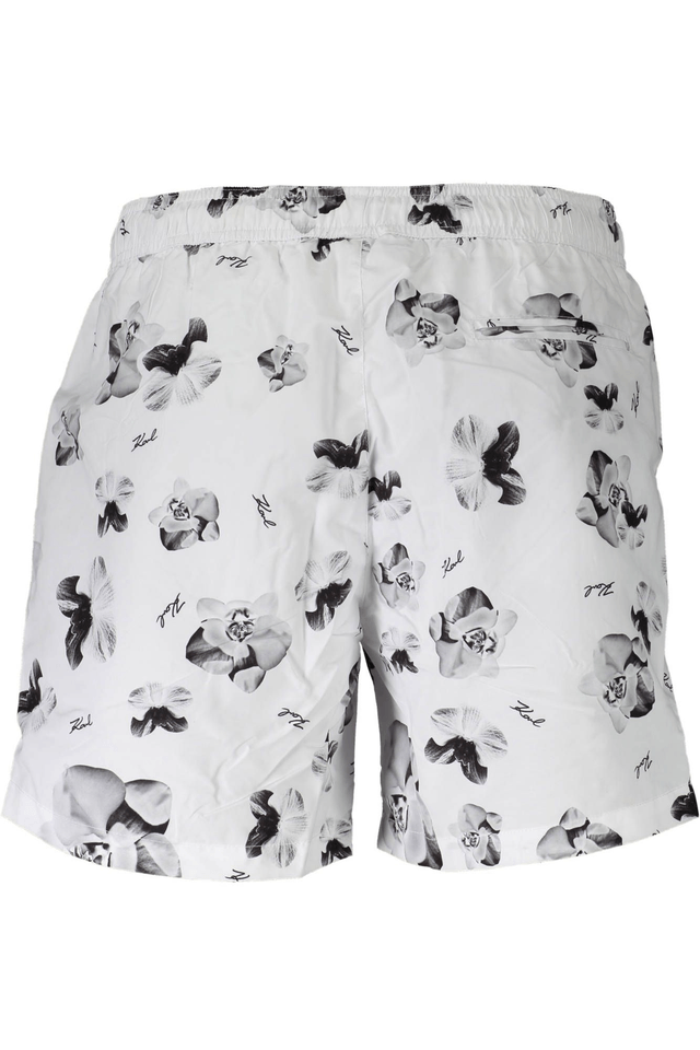 704KARL LAGERFELD BEACHWEAR COSTUME PARTE SOTTO UOMO BIANCO