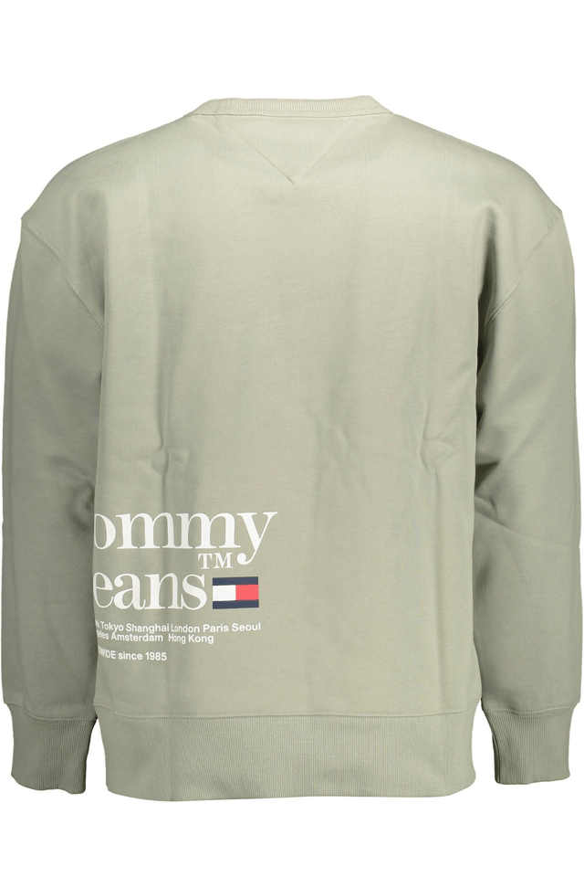 1860TOMMY HILFIGER FELPA SENZA ZIP UOMO VERDE