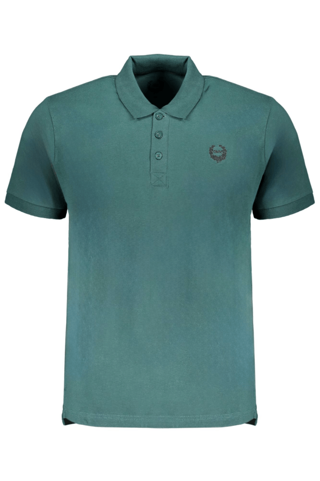 9626GIAN MARCO VENTURI POLO MANICHE CORTE UOMO VERDE