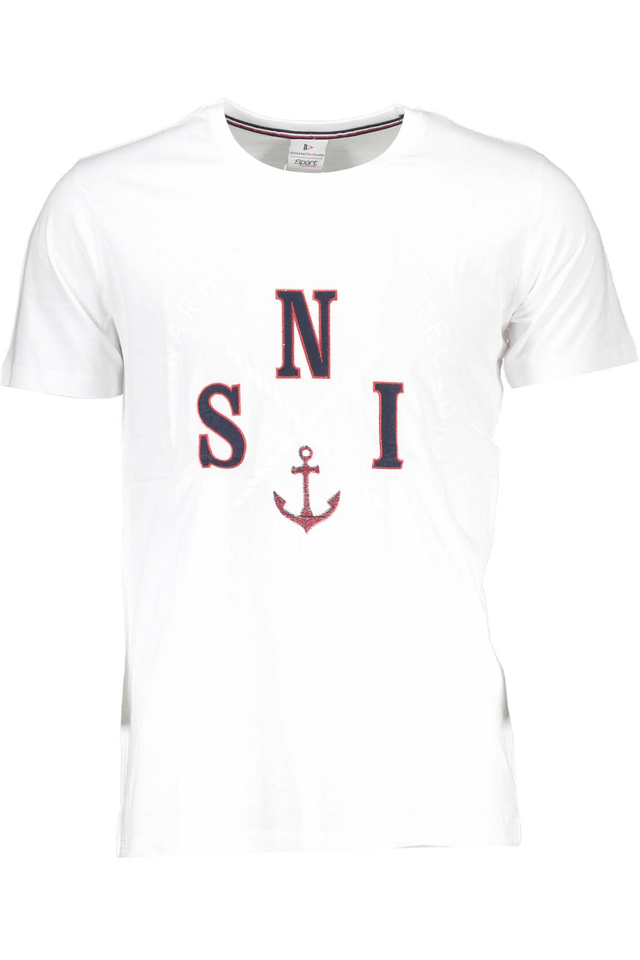 4694SCUOLA NAUTICA T-SHIRT MANICHE CORTE UOMO BIANCO