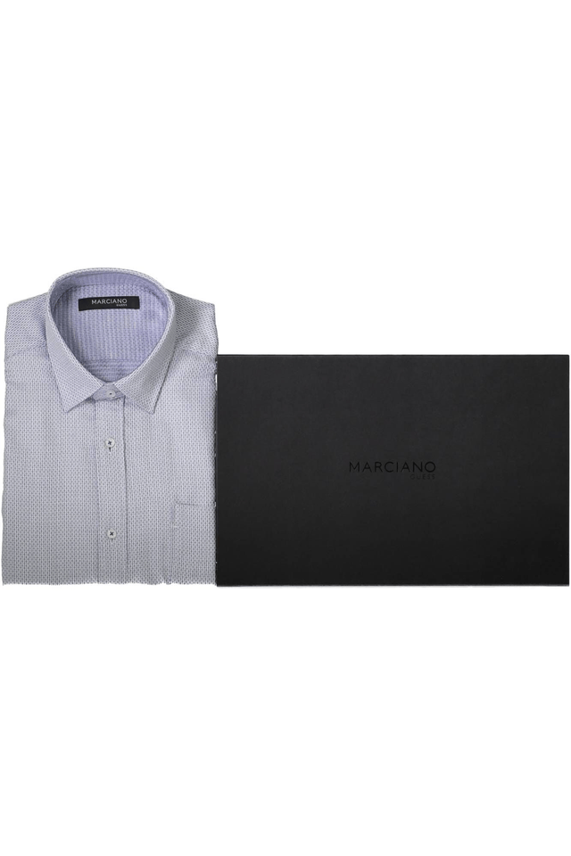 366GUESS MARCIANO CAMICIA MANICHE LUNGHE UOMO BIANCO
