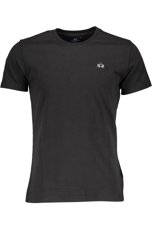 1956LA MARTINA T-SHIRT MANICHE CORTE UOMO NERO