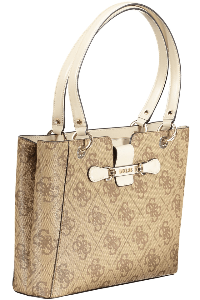 9912GUESS JEANS BORSA DONNA BEIGE