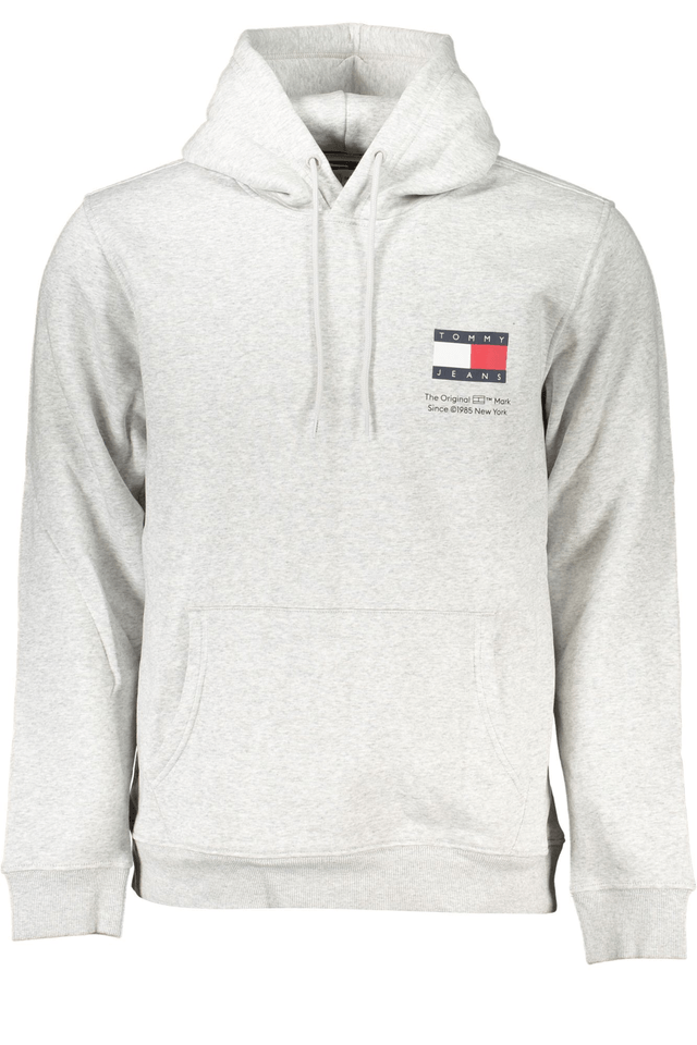 7219TOMMY HILFIGER FELPA SENZA ZIP UOMO GRIGIO