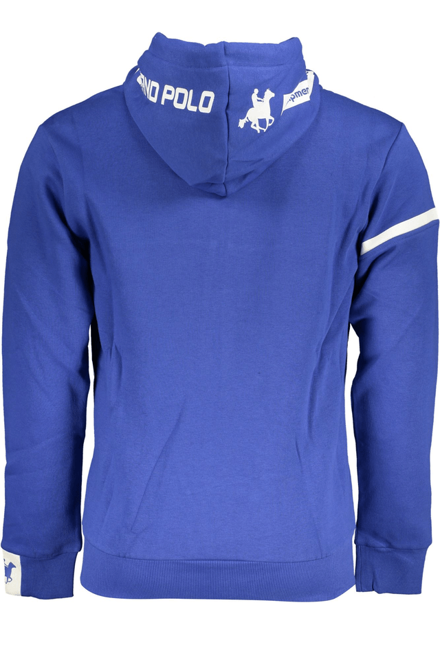 6092U.S. GRAND POLO FELPA CON ZIP UOMO BLU