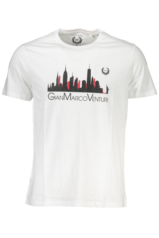 4047GIAN MARCO VENTURI T-SHIRT MANICHE CORTE UOMO BIANCO
