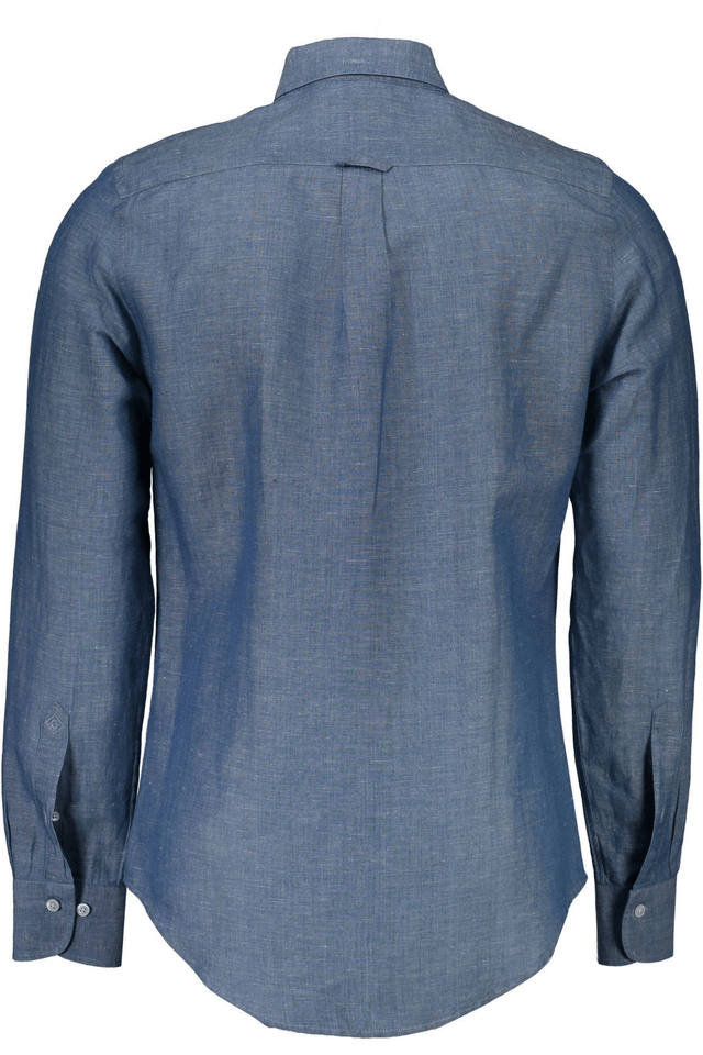 375GANT CAMICIA MANICHE LUNGHE UOMO BLU