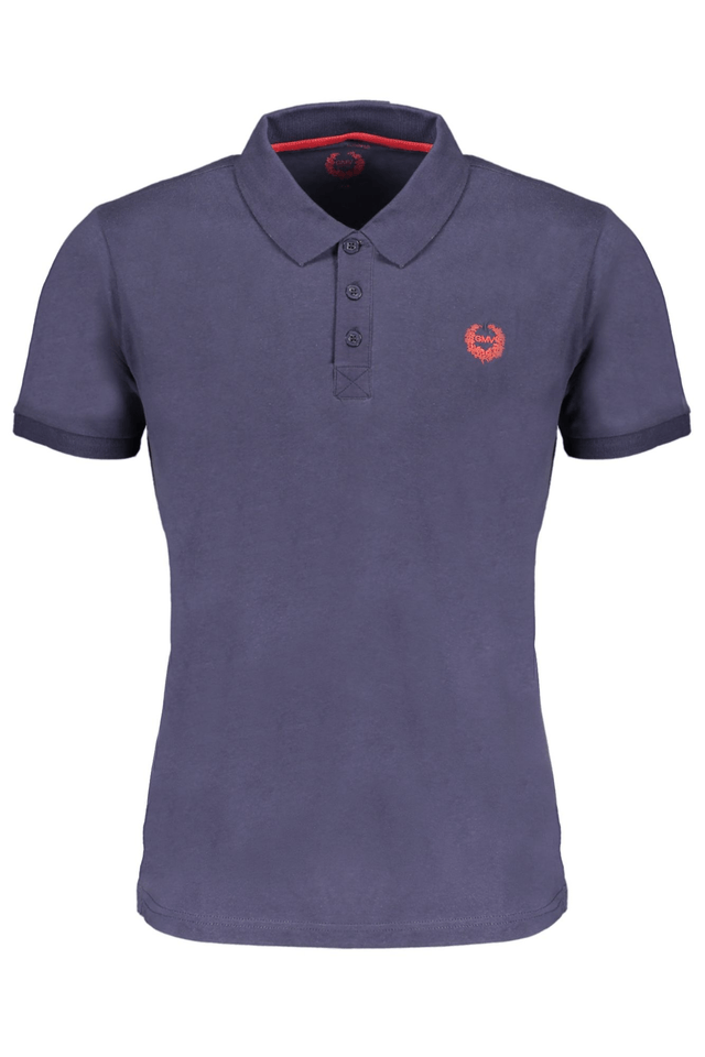 9644GIAN MARCO VENTURI POLO MANICHE CORTE UOMO BLU