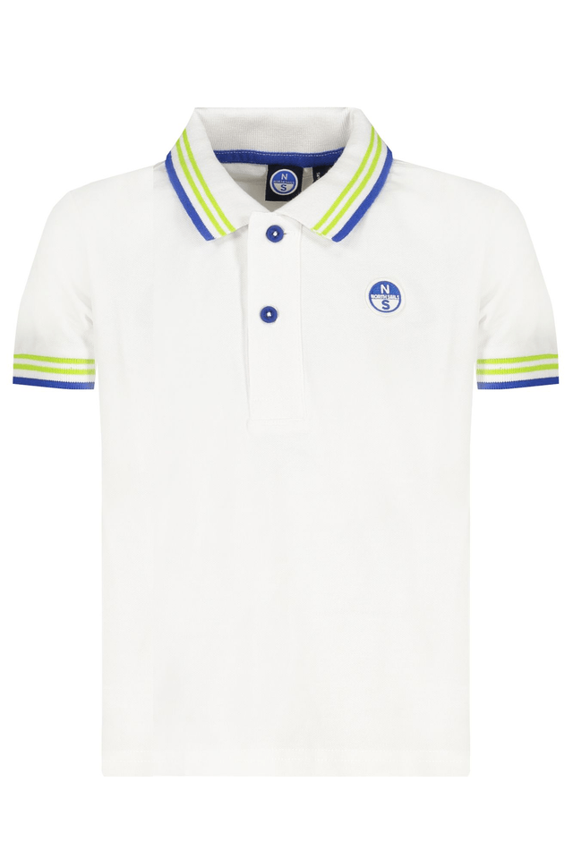8406NORTH SAILS POLO MANICHE CORTE BAMBINO BIANCO