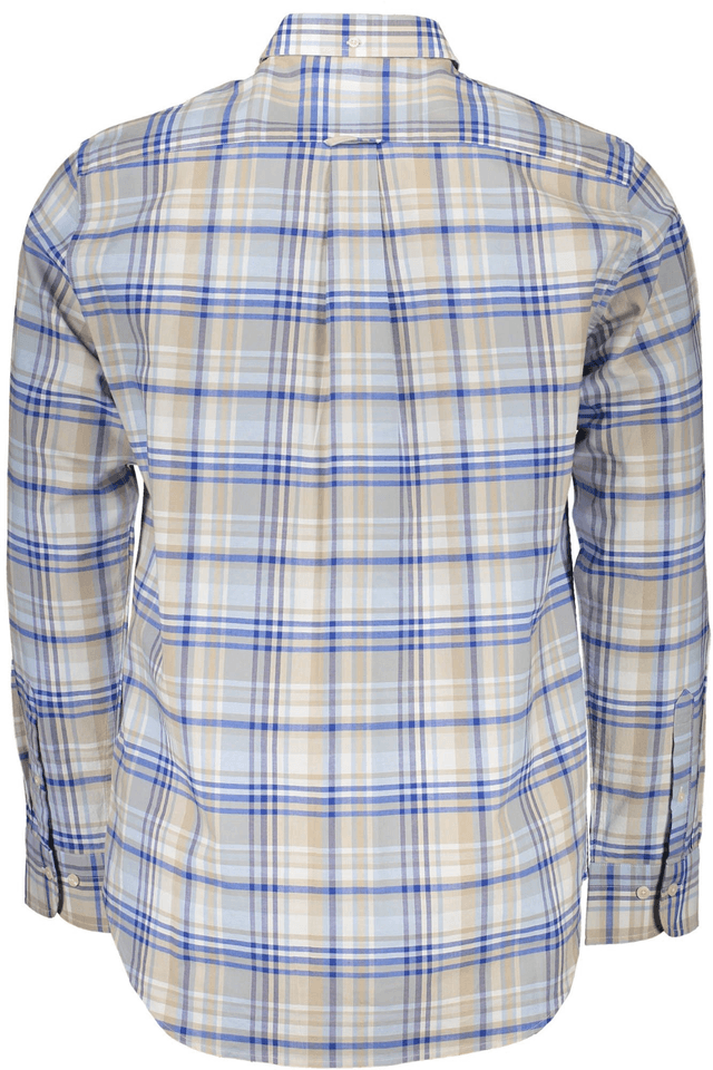1999GANT CAMICIA MANICHE LUNGHE UOMO AZZURRO