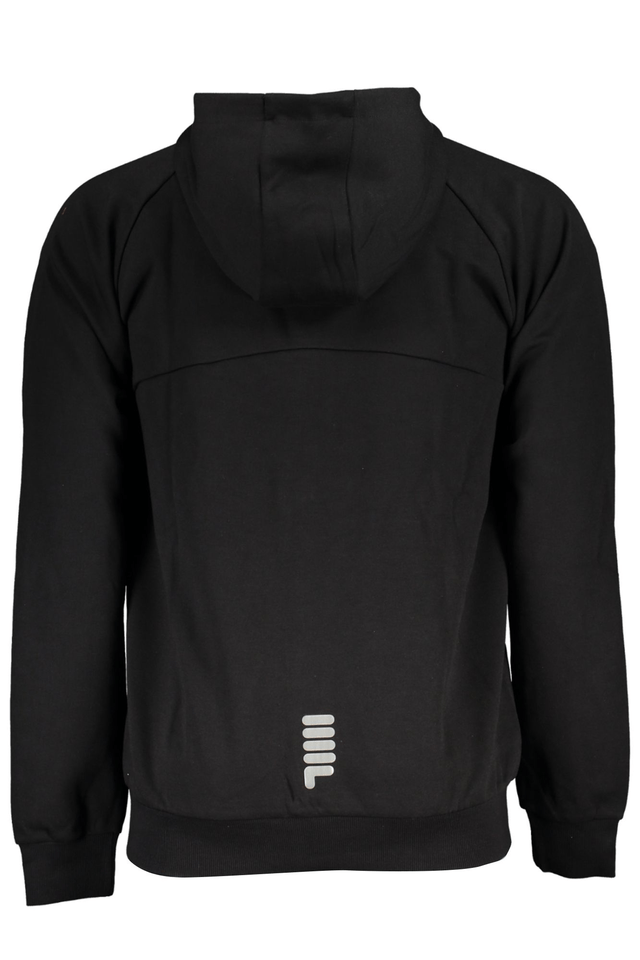 6122FILA FELPA CON ZIP UOMO NERO