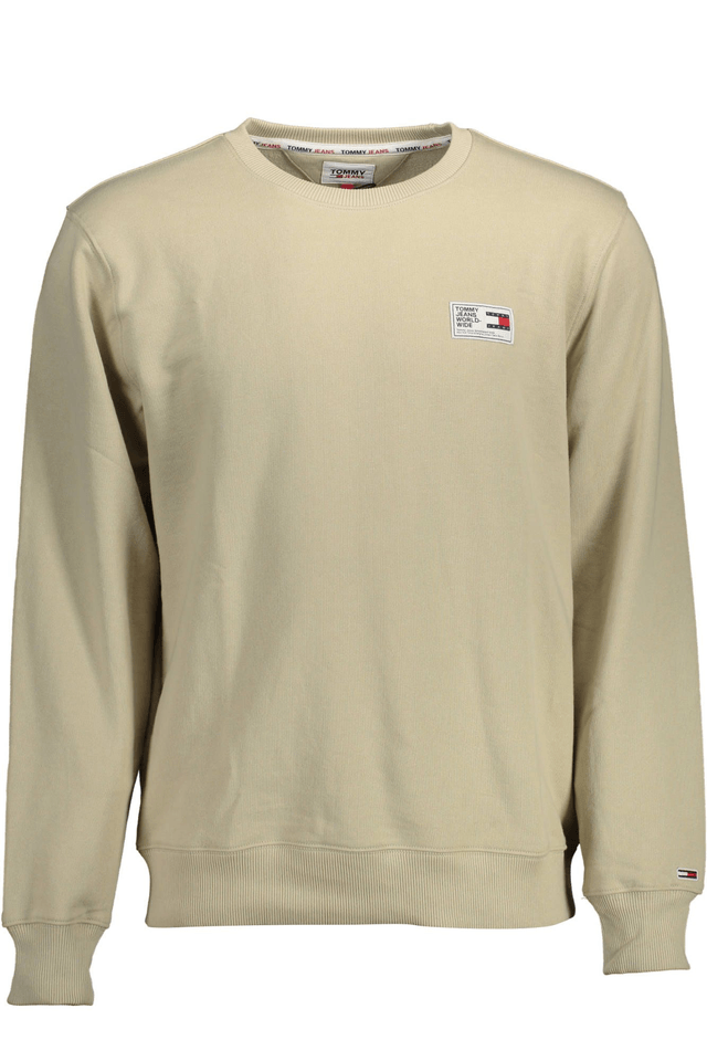 1861TOMMY HILFIGER FELPA SENZA ZIP UOMO BEIGE