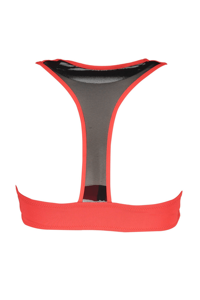 1356KARL LAGERFELD COSTUME PARTE SOPRA DONNA ROSSO
