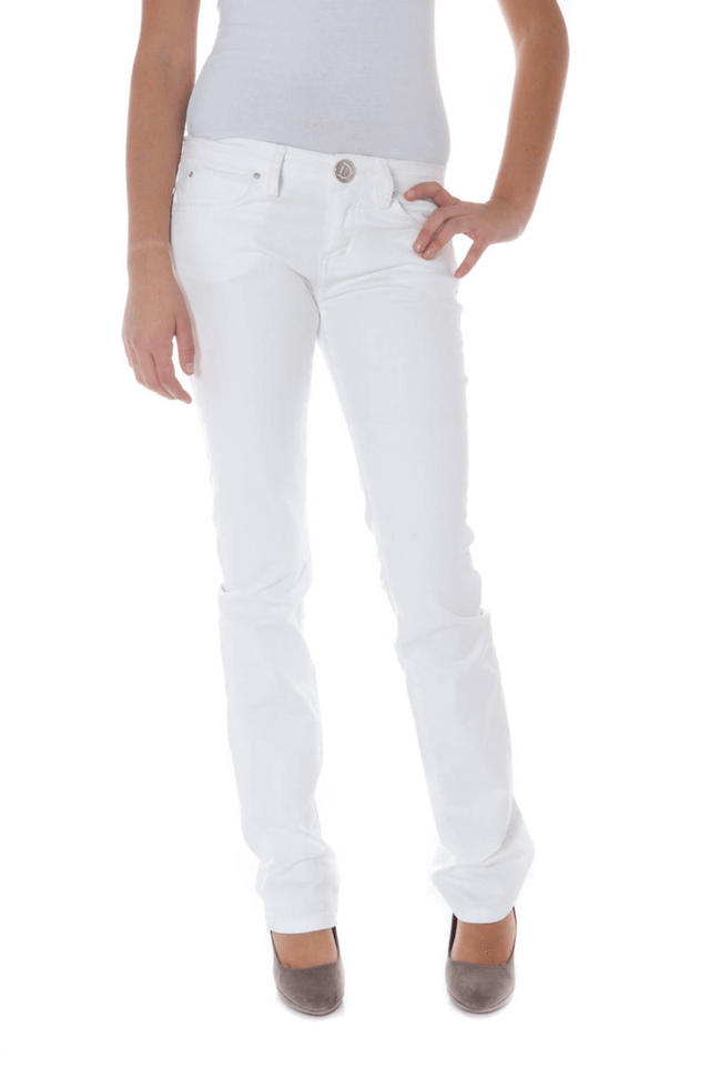 136PHARD PANTALONE DONNA BIANCO